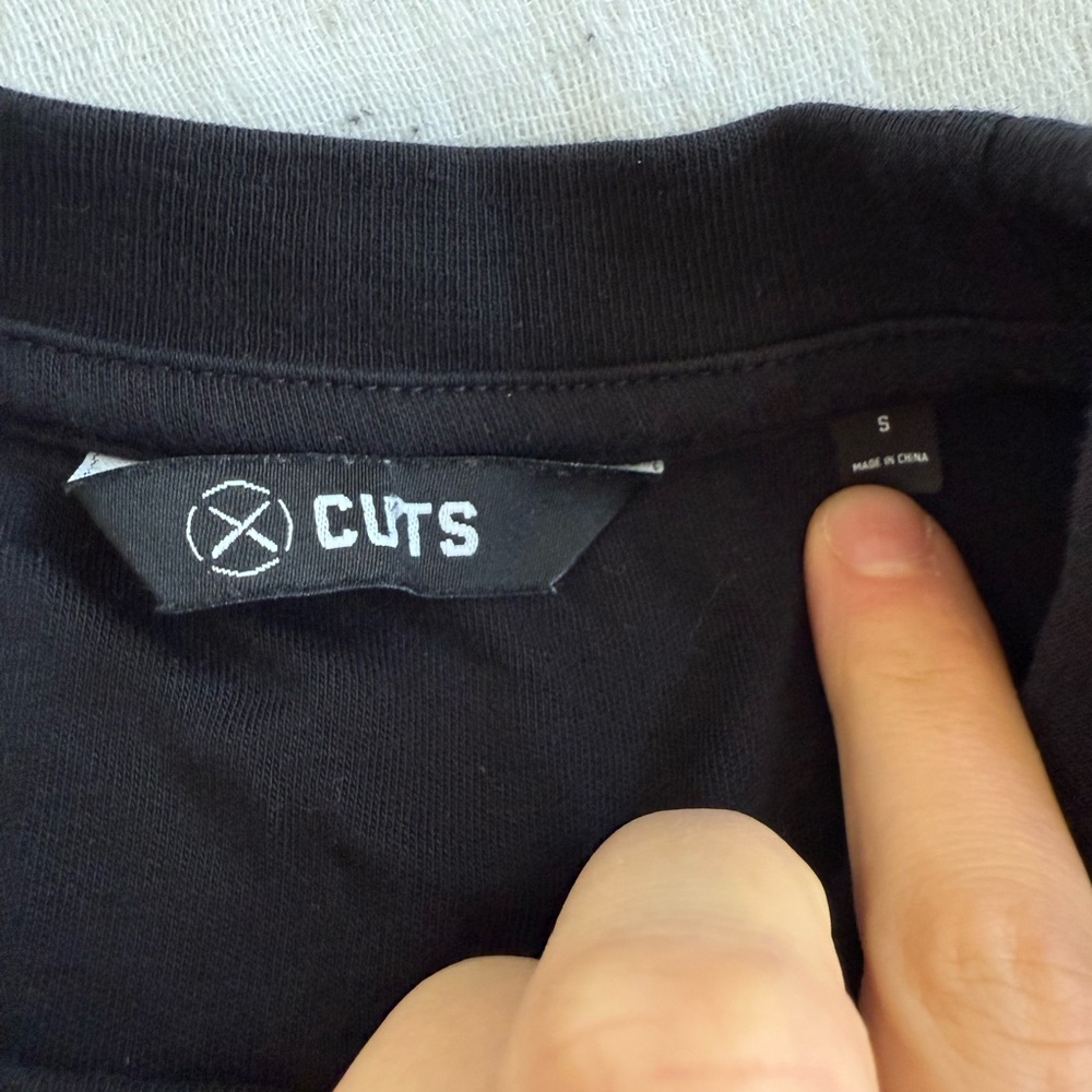 Cuts Clothing Black Long Sleeve Tee